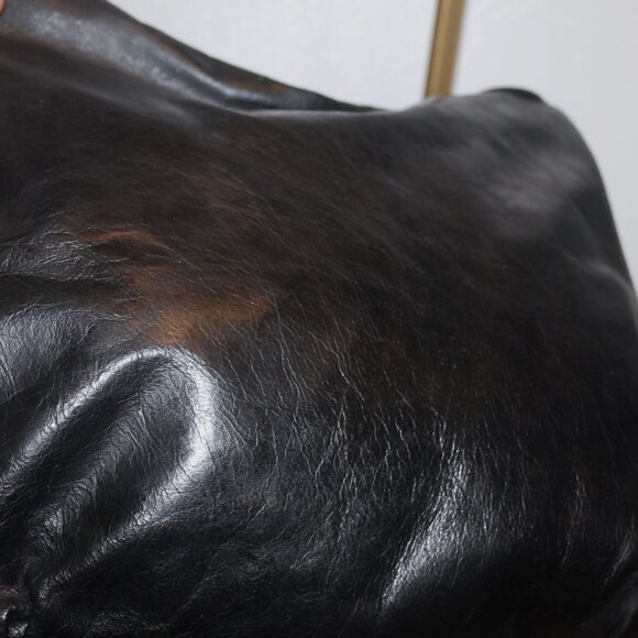 Tano Slouch Leather India Side Rings & Pockets Braided Strap Hobo Shoulderbag - Picture 11 of 13